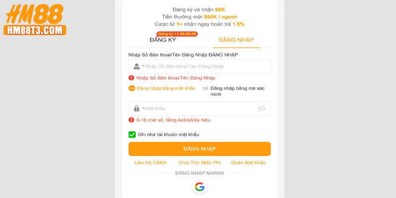Điều kiện và lưu ý khi truy cập vào sân chơi chính thức