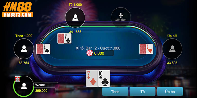 So điểm và xác định người thắng trong ván xì tố