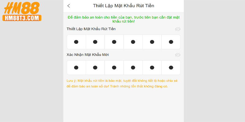 Thao tác rút tiền HM88 nhanh chóng cho người mới
