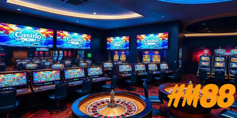 Giao diện Casino HM88 với sảnh game đa dạng