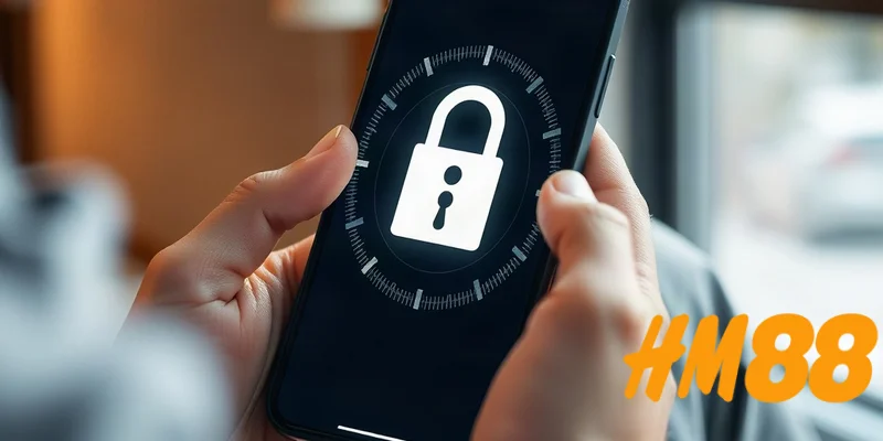 Người chơi kiểm tra bảo mật tài khoản HM88 trên điện thoại