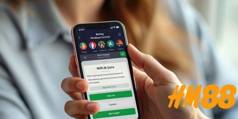 Trải nghiệm rút tiền thực tế tại HM88 qua ứng dụng di động