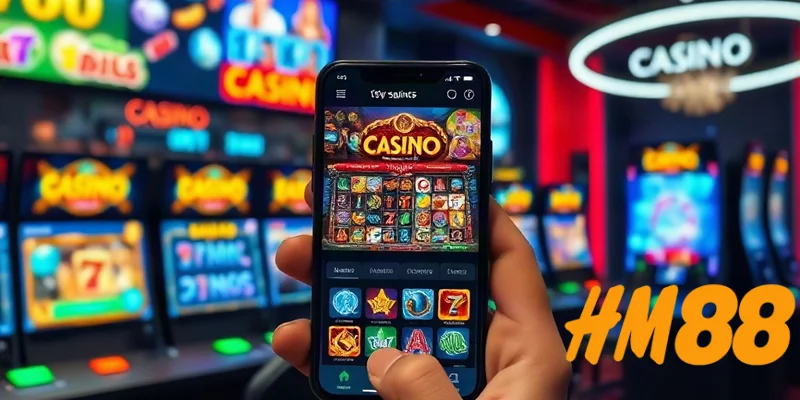 Sảnh game JILI HM88 trên điện thoại với giao diện bắt mắt